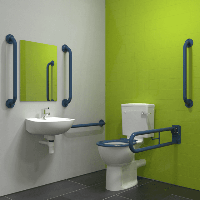 Instinct DOCM Pack Rimless,C/C,Basin (1TH),Rails+Seat D/Blue 200K1THDB