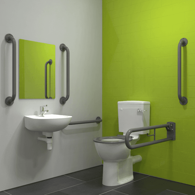 Instinct DOCM Pack Rimless,C/C,Basin (1TH),Rails+Seat Grey 200K1THGY