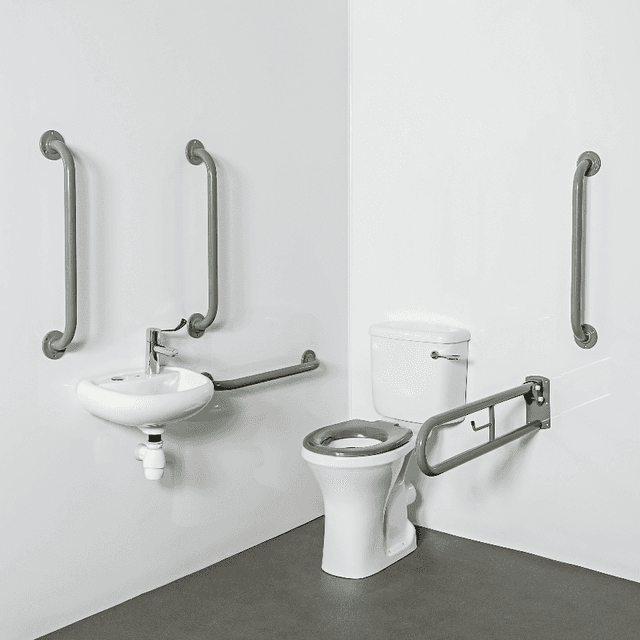 Instinct DOCM Pack Rimless,C/C,Basin (2TH),Rails + Seat Grey 200KGY