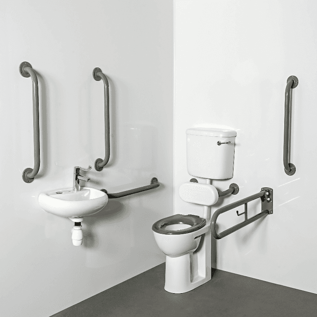Instinct DOCM Pack - L/L, Basin (2TH), Rails + Seat Grey 215KGY
