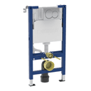 Geberit Alpha Frame, 98 cm, Cist & Round Flush Plate Ch 458.038.21.2 Image 1