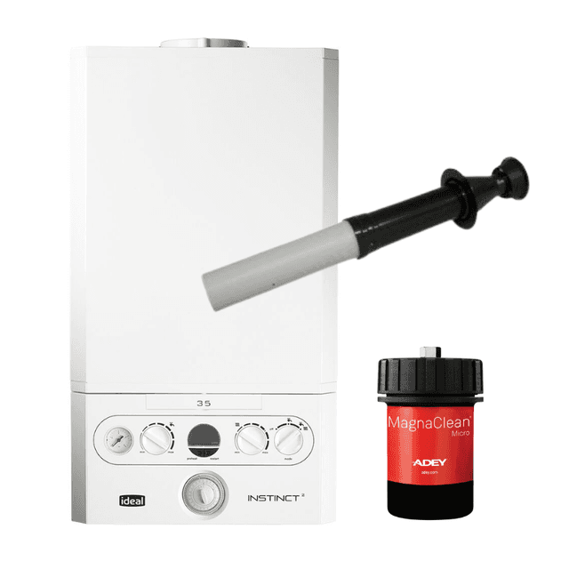Ideal Instinct Combi 24, Vertical Flue & Adey Micro Filter