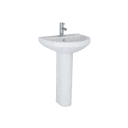 Instinct Della/Kiso Round Full Pedestal White INSDE009 Image 2