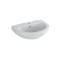 Instinct Della/Kiso Round 560mm Pedestal Basin 1TH White INSDE005 Image 1