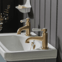 Instinct Hemsworth Lever Basin Taps (Pair) Brushed Brass 10007 Image 2