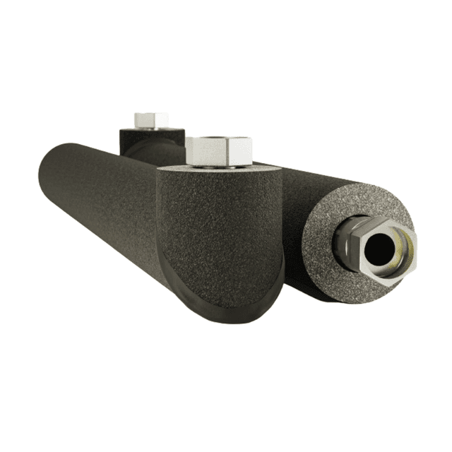 Inta 500mm Pre Insulated Hose Pair 1 1/4" Female Swivel Elbow x 35mm