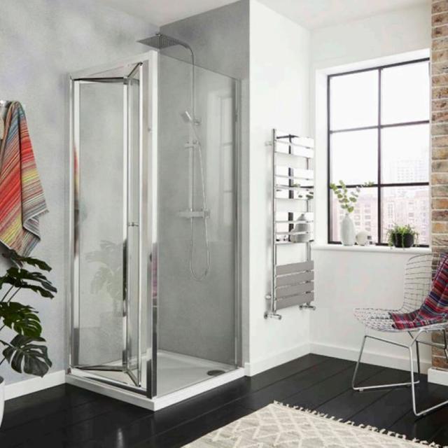 Kartell KV6 Bi-Fold Shower Door 900mm SIX900BF 4mm Glass