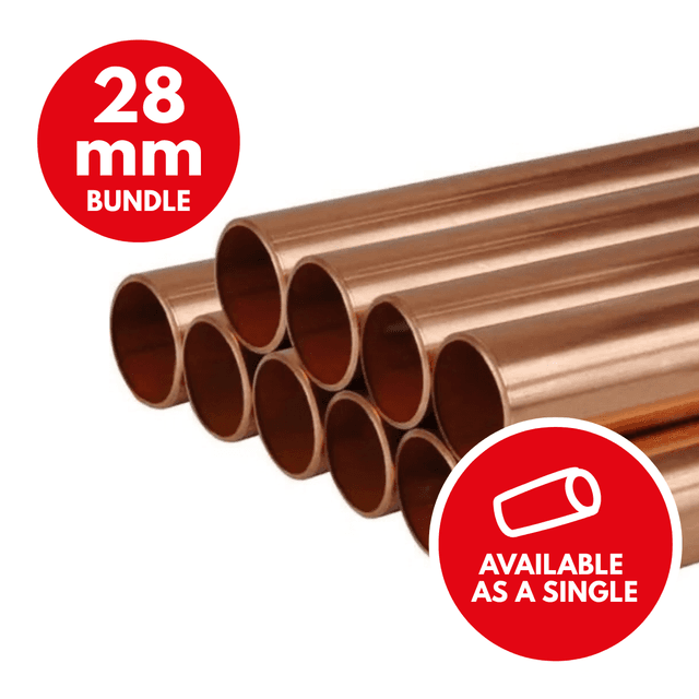 Lawton 28mm Copper Pipe 30m Bundle