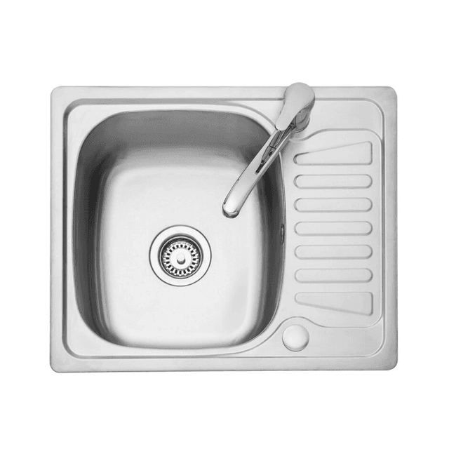Leisure Compact Square 580x480mm 1.0B S/S Satin CPTSQ580/