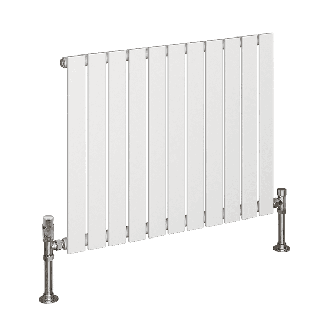 Harley 600 x 770 Single White Horizontal Radiator