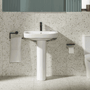 Roca Optica (Debba) 1th 550mm Basin & Ped Pack To Go Z323990001 Image 2