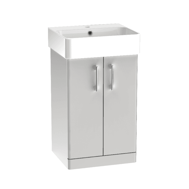 Instinct Allerston 500mm F/S Two Door Basin Unit Matt Light Grey