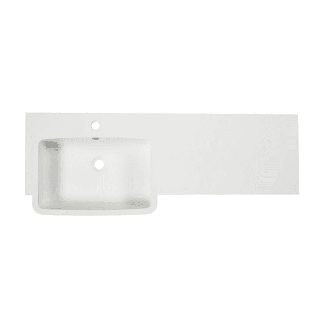 Instinct Keros 1200mm Isocast Basin Left Hand White INSKE12BL