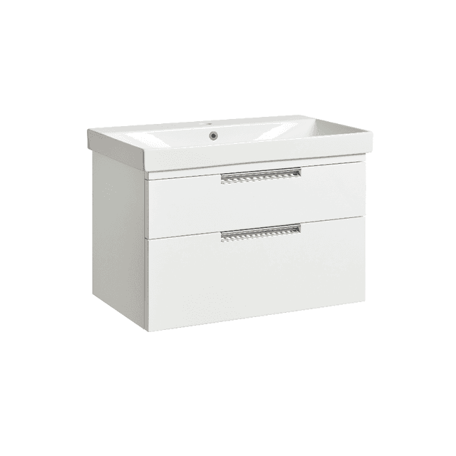 Instinct Espada 800mm W/M 2 Drawer Basin Unit Gloss White INST0414813