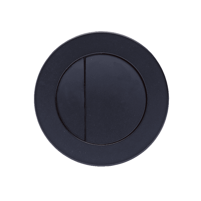 Instinct Kiso Round Dual Flush Button Black INST13022