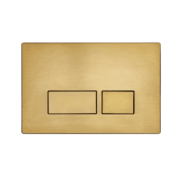 Instinct Nuance Dual Flush Push Plate Brushed Brass INST13036
