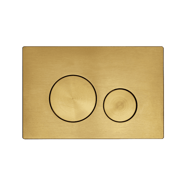 Instinct Kiso Dual Flush Push Plate Brushed Brass INST13037