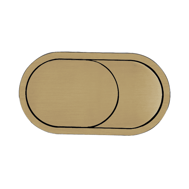 Instinct Oval Dual Flush Button Brushed Brass INST13041