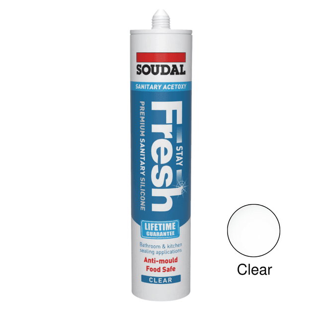 Soudal Stay Fresh Acetoxy Clear 290ml 152988