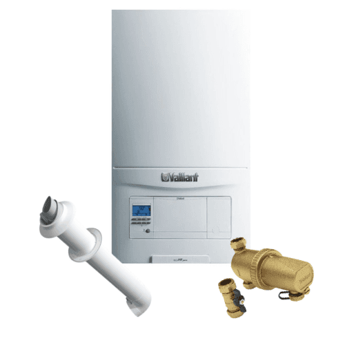 Vaillant EcoFit Pure 835 Combi, Hrz Flue & Adv Filter