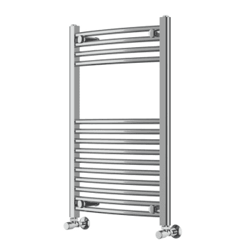 Instinct 500 x 800mm Chrome Curved Towel Rail 22mm PHGT080-50CPCV