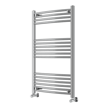 Instinct 600 x 1000mm Chrome Curved Towel Rail 22mm PHGT100-60CPCV