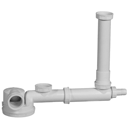 Wirquin Espace 1.5 / 2 bowl ultra compact sink trap White 33000203