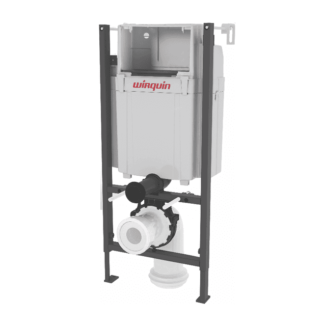 Wirquin Initio 0.8M Wall Hung WC frame - Cable Operated Black 50120511