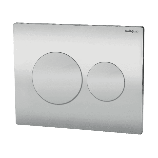 Wirquin Luna Dual Fush plate - Cable Operated Chrome 50120787