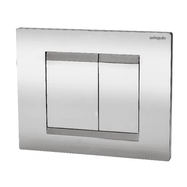 Wirquin Essential Dual Fush plate - Cable Operated Chrome 55950009