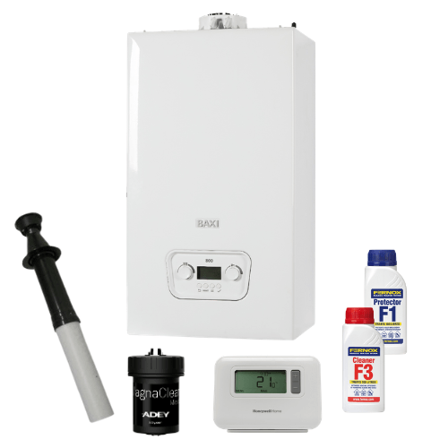 Baxi 800 Combi 30kw Vertical Flue Value Pack + Image 1
