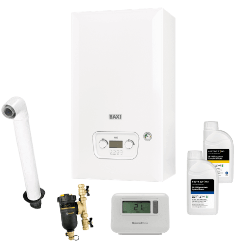 Baxi 400 Combi 24kw Horizontal Flue Value Pack +