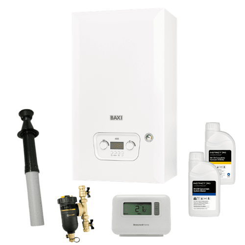 Baxi 400 Combi 24kw Vertical Flue Value Pack +