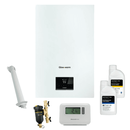 Glowworm Compact Combi 24kW Horizontal Flue Value Pack +