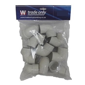 Davant 40mm Knuckle Elbow (Single) PWE9040WB Image 1