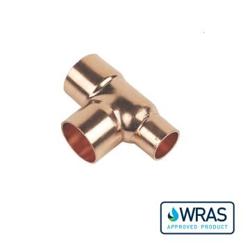 Endfeed 22 x 15 x 22mm Reducing Tee EC31-221522 Image 1