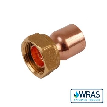 Endfeed 15mm x 1/2" Straight Tap Connector EC16-15D Image 1