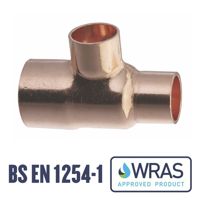 Endfeed 35 x 22 x 22mm Reducing Tee EC31-352222 Image 1