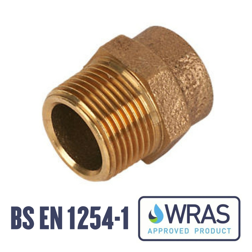 Endfeed 22mm x 3/4" Straight Connector MI ED12-22E Image 1