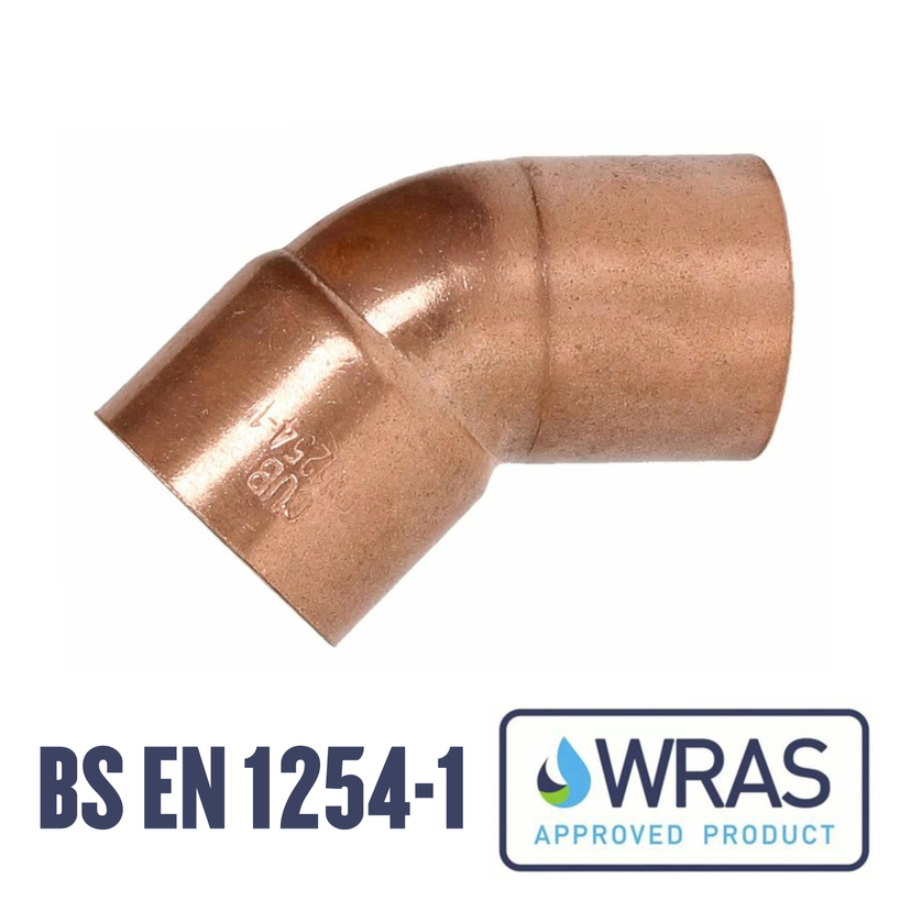 Endfeed 22mm 45 degree MxF Street Elbow EC25F-22 Image 1