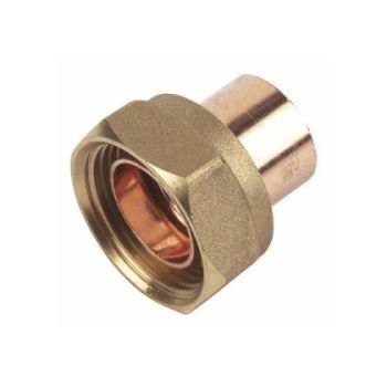 Endfeed 22mm x 1" Straight Cylinder Union EC16C-22F Image 1