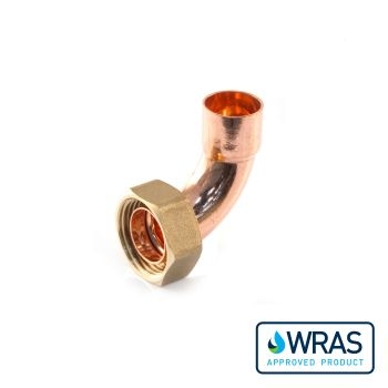 Endfeed 22mm x 1" Bent Cylinder Union EC26C-22F Image 1