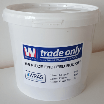 Endfeed 15mm Fittings Tub - White Lid EDBOX6 Image 1