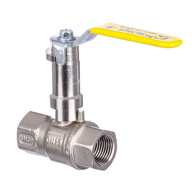 Altecnic 15mm Extended Lever Ball Valve - Gas AI-331115E Image 1