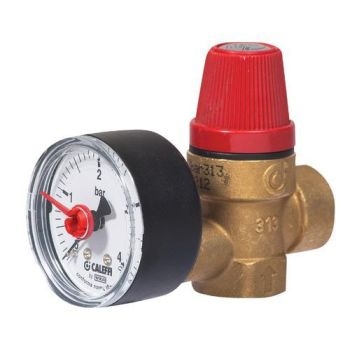3 Bar 1/2" Relief Valve/Gauge 313430 Image 1