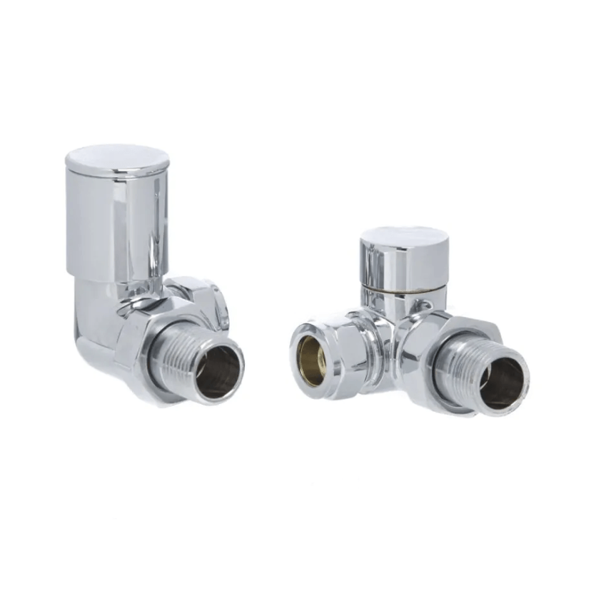 Instinct 15mm Modern Corner Rad Valves (Pair) Chrome AL029LC Image 1