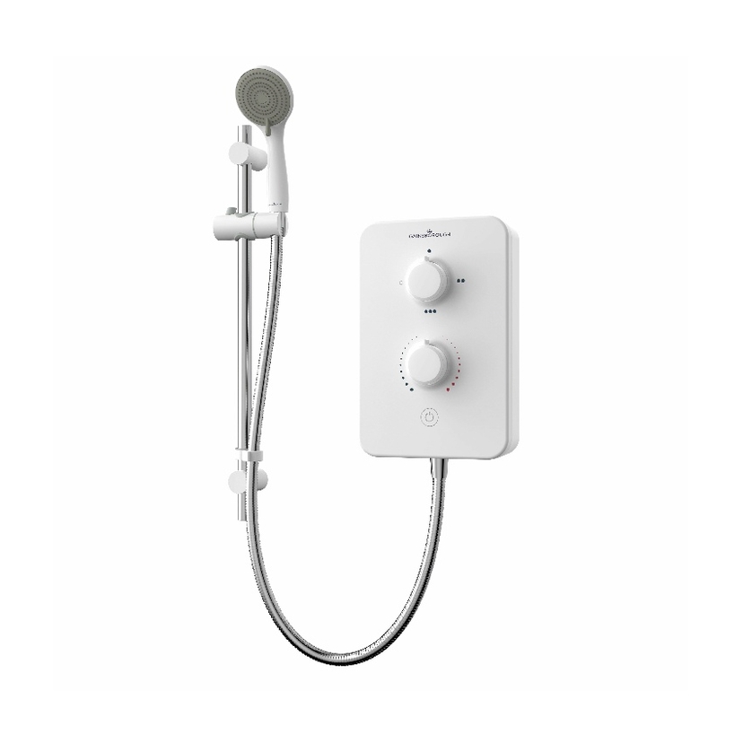 Gainsbourough Slim Duo 8.5kW Shower Polar White GSD85 Image 1