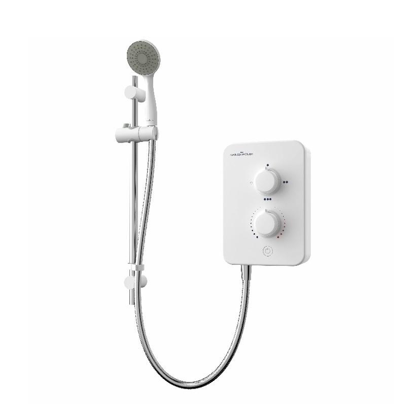 Gainsbourough Slim Mono 8.5kW Shower Polar White GSM85 Image 1