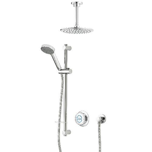 Aqualisa Classic Smart Dual Conc Adj & Ceiling Fix Hd - HP/Combi