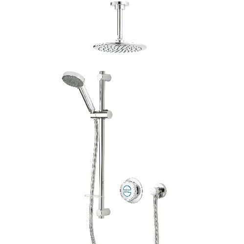 Aqualisa Classic Smart Dual Conc Adj w/ Ceiling Fix Hds - GP